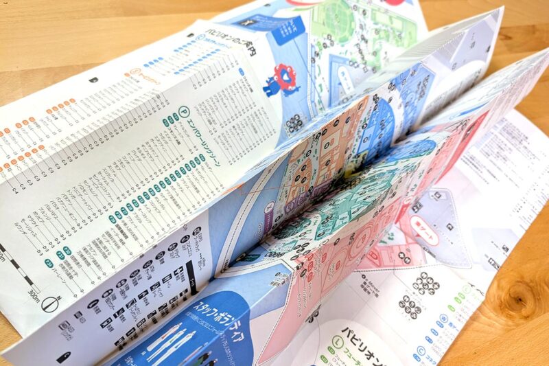 「MFC-J6983CDW」で印刷したA1サイズの大阪・関西万博マップ