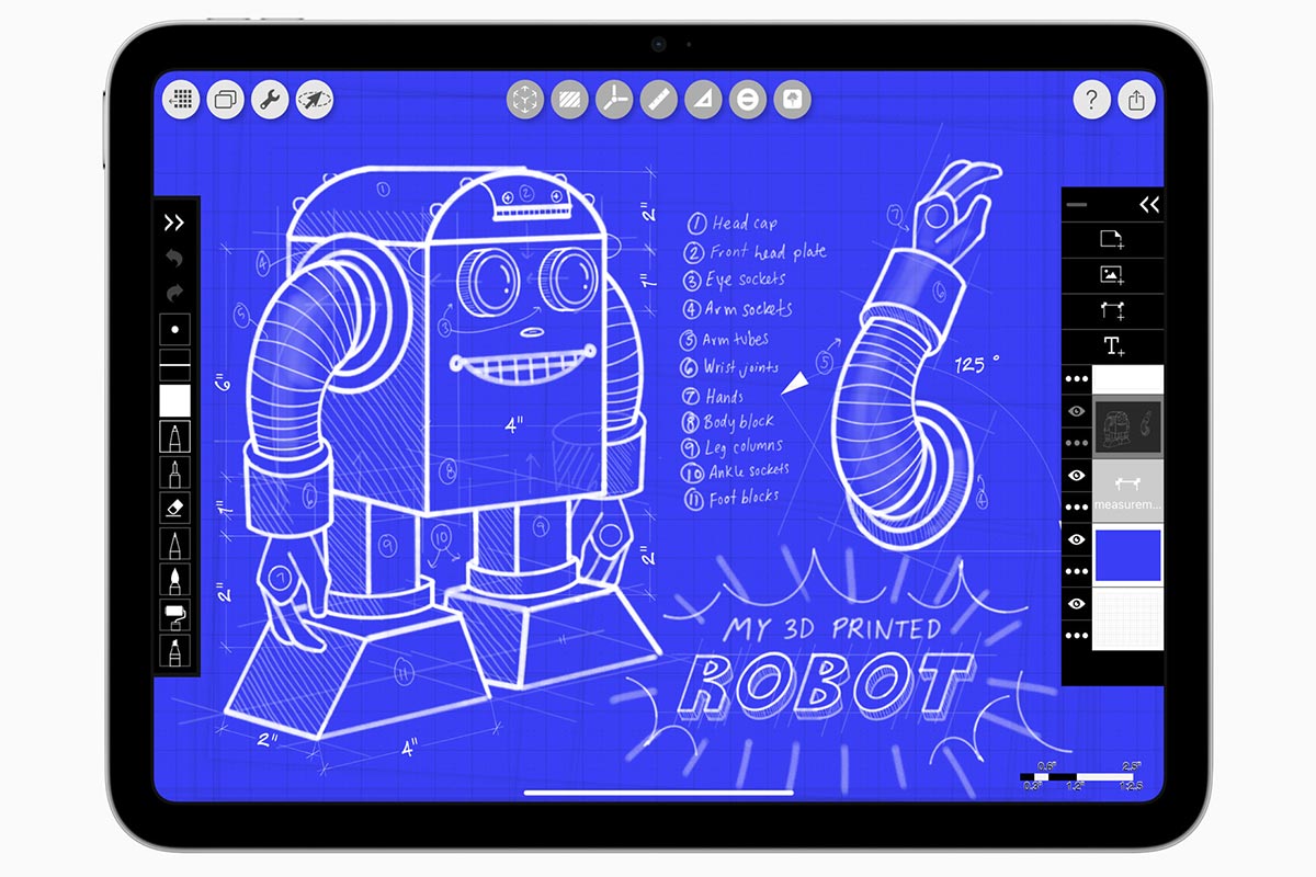 Appleのタブレット「iPad（A16）」（画像：Apple）